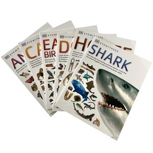 DK EYEWITNESS Childrens 6-book set Animals educational reading new w/o box NWOT